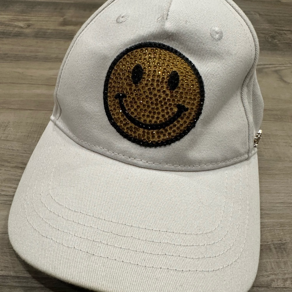 Juicy Couture Rhinestone Smiley Face Y2K Hat